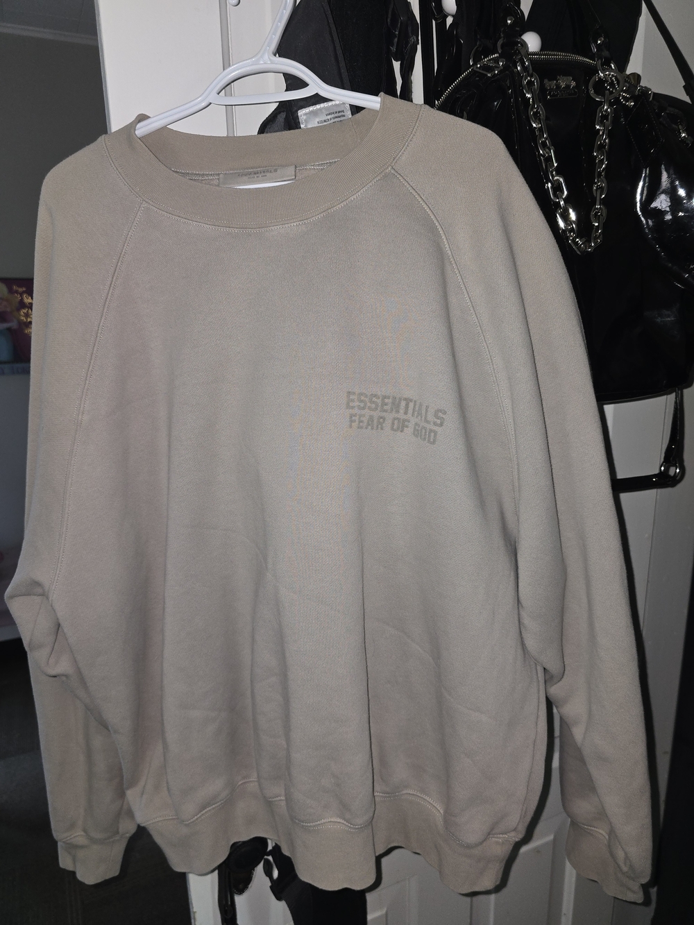 Fear of God Essentials Men’s Sand Crewneck Sweatshirt